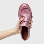 UNITYPUREMAX™ Women’s Handmade Square-Toe Vintage Leather Mules – Custom Genuine Cowhide Casual Flats 6