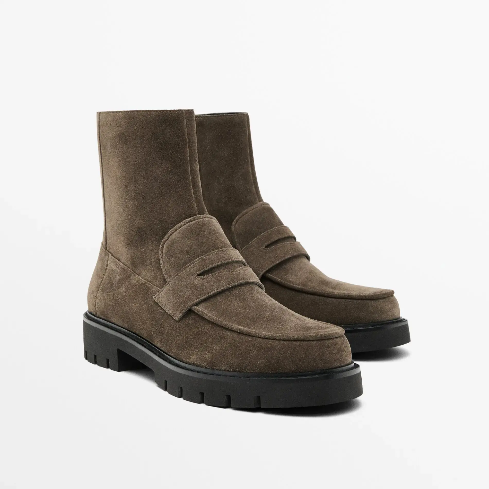 UNITYPUREMAX™ Women’s Cowhide Suede Ankle Boots – Thick-Soled Mid-Calf Style with Zipper 1 UNITYPUREMAX™ Women’s Cowhide Suede Ankle Boots – Thick-Soled Mid-Calf Style with Zipper 1