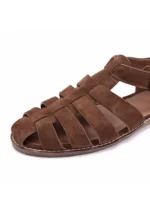UNITYPUREMAX™ Men’s Retro Cowhide Buckle Sandals – Breathable Summer Beach Shoes 5