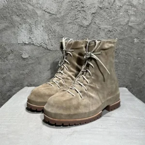 UNITYPUREMAX Handmade Suede Trainer Boots | Custom Beige Walking Boots for Men 1