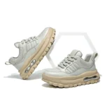 UNITYPUREMAX™ Men’s Genuine Leather White Board Sneakers – Breathable Height-Increasing Casual Shoes 5