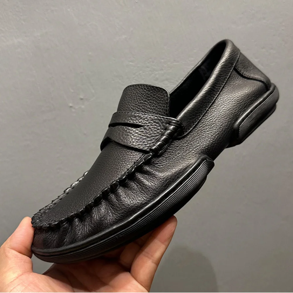 UNITYPUREMAX Cowhide Leather Slip-On Loafers | Men’s Summer Business Casual Shoes 3