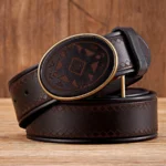 UNITYPUREMAX™ Men’s Genuine Leather Belt 3.8CM – Pure Cowskin Smooth Buckle 1
