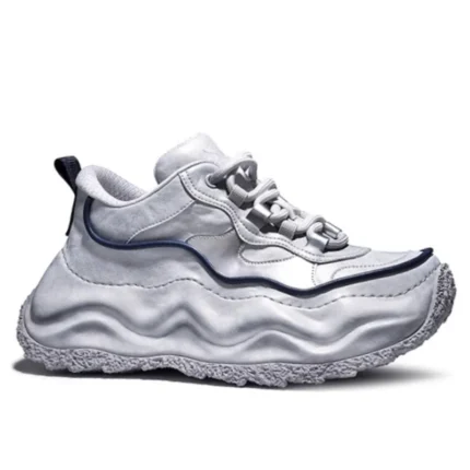 UNITYPUREMAX™ Women’s European Thick-Soled Daddy Sneakers – Genuine Leather Height-Increasing Shoes 2