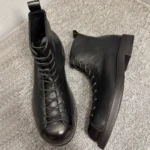 UNITYPUREMAX Men’s Genuine Leather Ankle Motorcycle Boots | British Chelsea Style 6