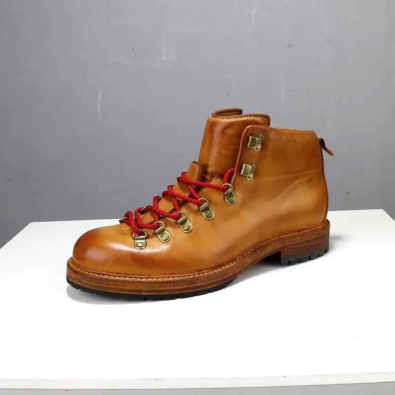 UNITYPUREMAX British Cowhide Leather Desert Boots | Handmade Men’s Outdoor & Work Ankle Boots 4