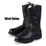 UNITYPUREMAX Goodyear Welted Mid-Calf Motorcycle Boots – Genuine Cowhide Retro Western Boots 6