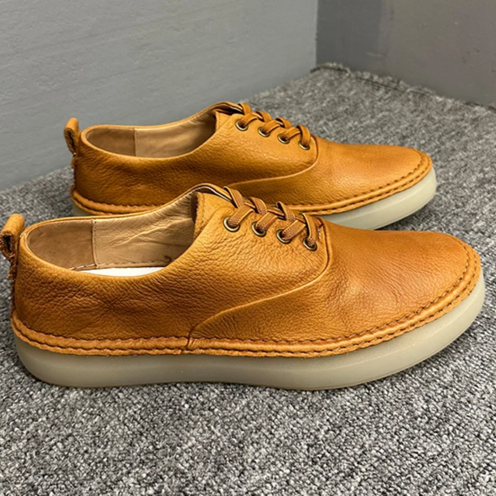 UNITYPUREMAX™ Men’s Breathable Cowhide Casual Shoes – Summer Low-Top Leather Footwear 6