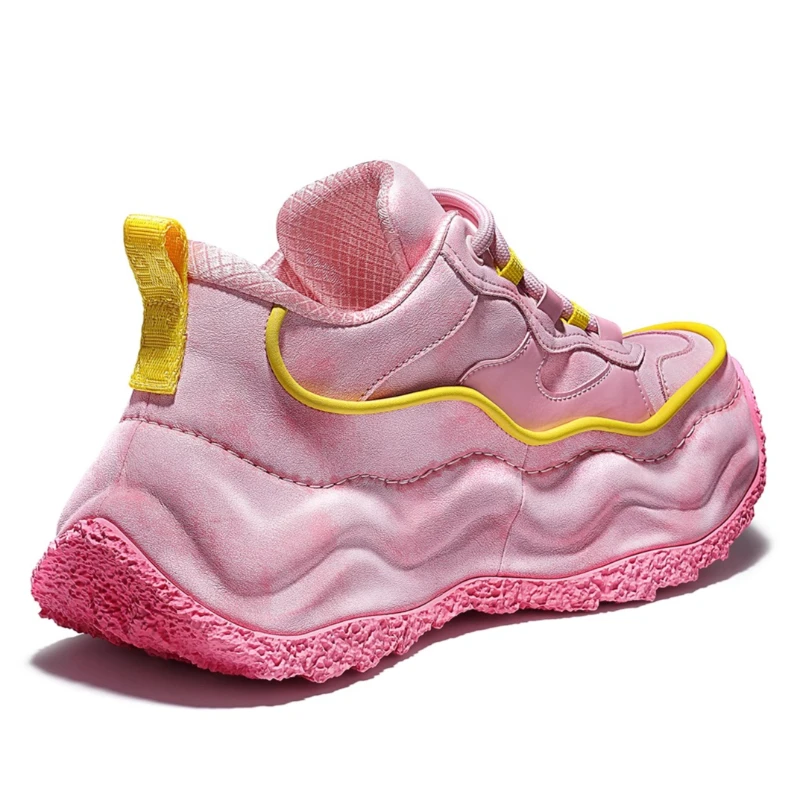 UNITYPUREMAX™ Women’s European Thick-Soled Daddy Sneakers – Genuine Leather Height-Increasing Shoes 4