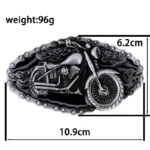 UNITYPUREMAX™ Fire Skull Heavy Metal Motorcycle Belt – PU Leather Rider Belt with Flame Skull Zinc Alloy Buckle 6