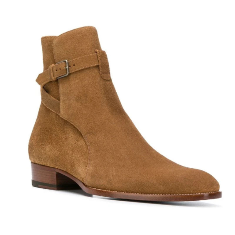 UNITYPUREMAX Genuine Leather Chelsea Boots for Men – Italian Style Suede Ankle Boots 2