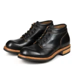 UNITYPUREMAX Rugged Heritage Motorcycle Boots for Men – Genuine Leather Mid-Cut Riding Boots 1