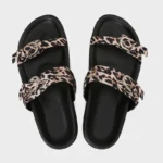 UNITYPUREMAX™ Women’s Leopard Print Platform Summer Slippers – Retro Beach Shoes 6