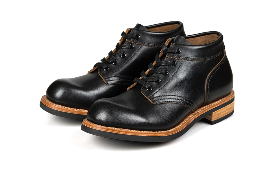 UNITYPUREMAX Rugged Heritage Motorcycle Boots for Men – Genuine Leather Mid-Cut Riding Boots 3
