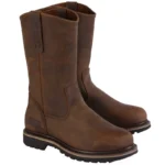 UNITYPUREMAX Goodyear Welted Mid-Calf Motorcycle Boots – Genuine Cowhide Retro Western Boots 2