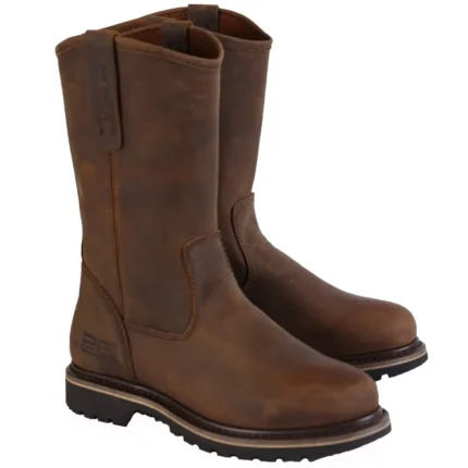 UNITYPUREMAX Goodyear Welted Mid-Calf Motorcycle Boots – Genuine Cowhide Retro Western Boots 2