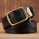 UNITYPUREMAX™ Men’s Genuine Leather Belt 3.8CM – Pure Cowhide Brass Buckle 6