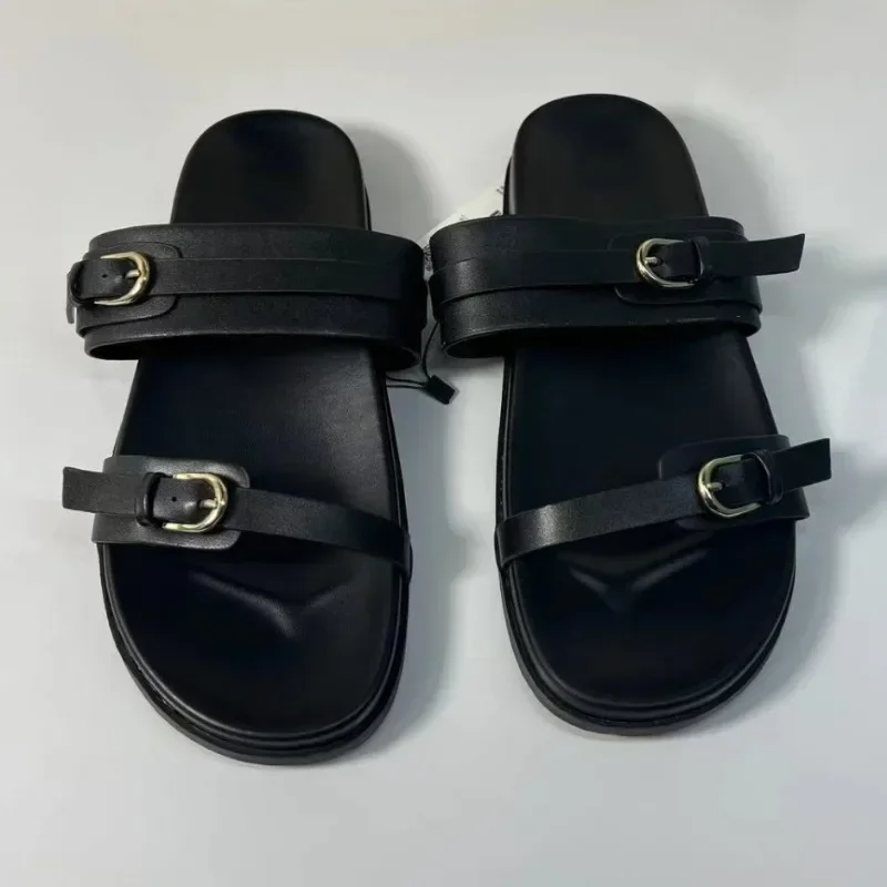 UNITYPUREMAX™ Women’s Buckle Strap Platform Slides – Summer Leisure Flat Slippers 4