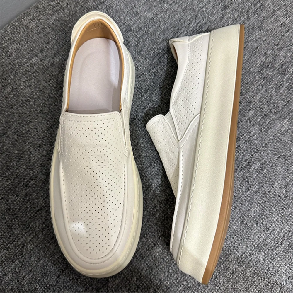 UNITYPUREMAX™ Men’s Handmade Cowhide Loafers – Breathable Leather Casual Shoes 5