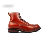 UNITYPUREMAX Men's Cowhide Vintage Motorcycle Boots - Premium Leather Ankle Tooling Boots 2