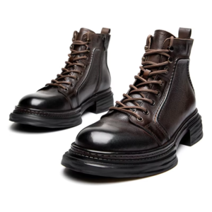 UNITYPUREMAX™ Genuine Leather Motorcycle Ankle Boots – Waterproof Motorbike Boots for Men & Women