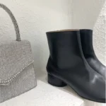 UNITYPUREMAX™ Women’s Luxury Genuine Leather Split-Toe Ankle Boots Handmade Winter Boots 6