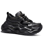UNITYPUREMAX™ Women’s European Thick-Soled Daddy Sneakers – Genuine Leather Height-Increasing Shoes 3