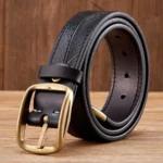 UNITYPUREMAX™ Men’s Genuine Leather Belt 3.8CM – Pure Cowhide Brass Buckle 3