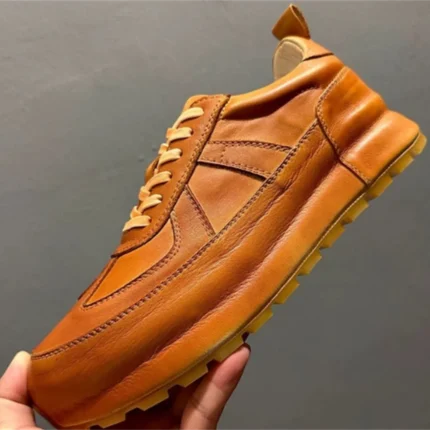 UNITYPUREMAX™ Handmade Cowhide Height Increasing Sneakers for Men 1