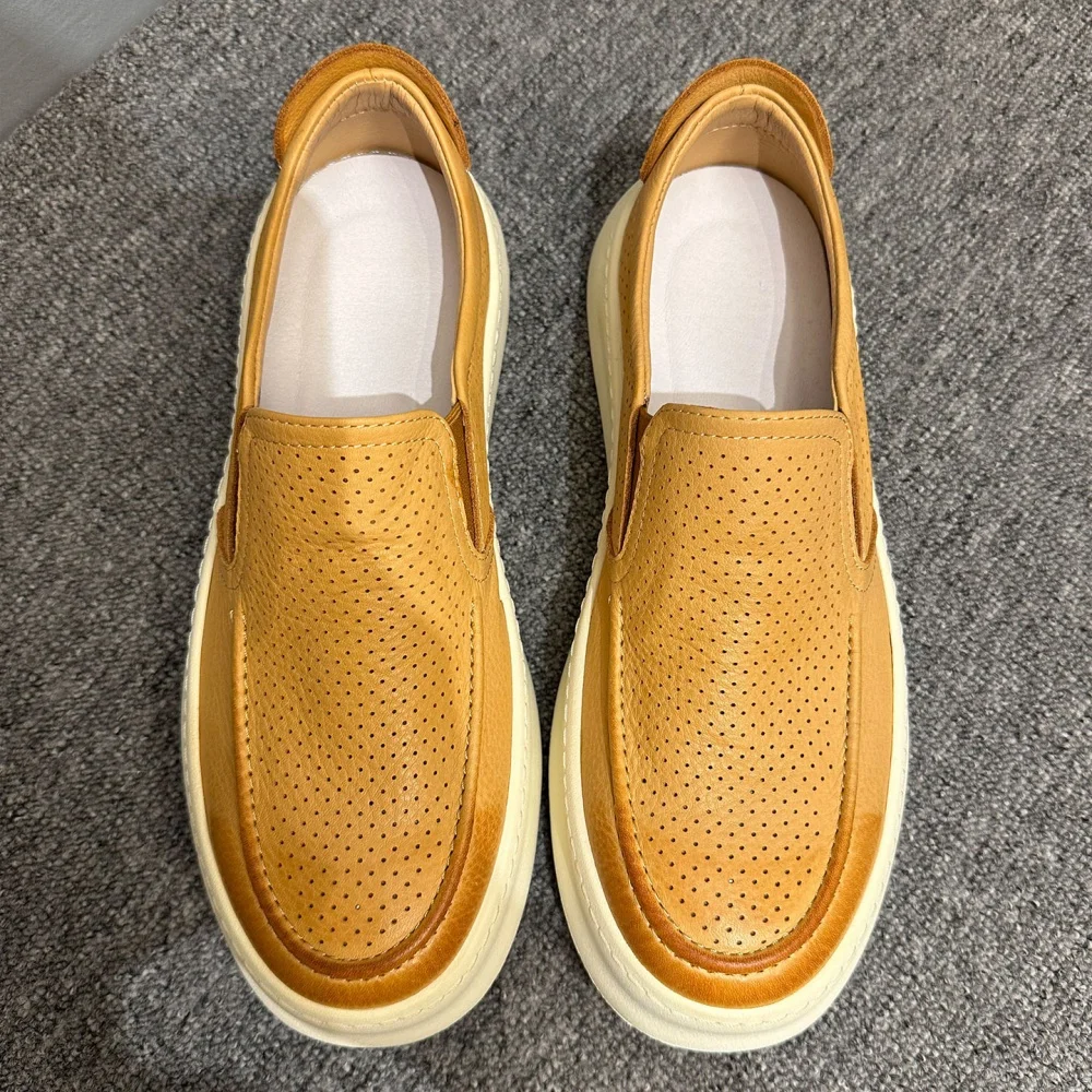 UNITYPUREMAX™ Men’s Handmade Cowhide Loafers – Breathable Leather Casual Shoes 2