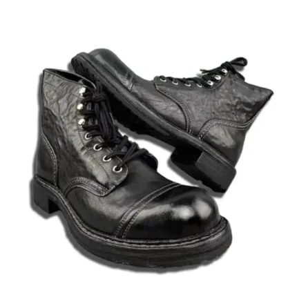 UNITYPUREMAX Luxury Genuine Leather Work Boots | Handmade Men’s Ankle Motorcycle & Outdoor Boots 2