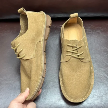 UNITYPUREMAX™ Men’s Handmade Cowhide Casual Shoes – Retro Leather Soft Sole Sneakers 1