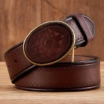 UNITYPUREMAX™ Men’s Genuine Leather Belt 3.8CM – Pure Cowskin Smooth Buckle 3