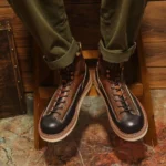 UNITYPUREMAX™ Men’s Retro Goodyear-Welted Monkey Boots | Canvas & Leather Moc-Toe Heritage Boots 4