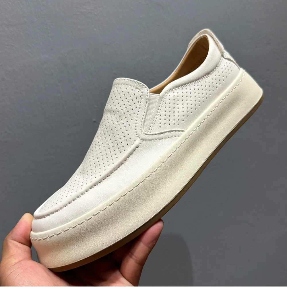 UNITYPUREMAX™ Men’s Handmade Cowhide Loafers – Breathable Leather Casual Shoes 6