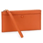 UNITYPUREMAX™ Thin Women’s Genuine Leather Long Wallet – Cowhide Zipper Phone Clutch 1