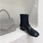 UNITYPUREMAX™ Women’s Luxury Genuine Leather Split-Toe Ankle Boots Handmade Winter Boots 4
