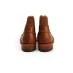 UNITYPUREMAX™ Men’s Vintage Handmade Cow Leather Tooling Ankle Boots – Round Toe Motorcycle & Winter Casual Boots 4