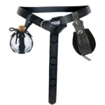 UNITYPUREMAX™ Medieval Elf Leaf Embossed Leather Belt Set with Magic Glass Bottle – Retro Costume & Festival Accessory 5