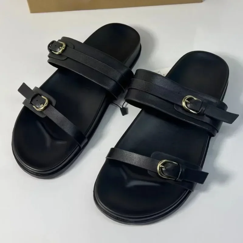 UNITYPUREMAX™ Women’s Buckle Strap Platform Slides – Summer Leisure Flat Slippers 3