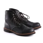 UNITYPUREMAX Men's Red Leather Winged Motorcycle Boots - Handmade British Style Business & Wedding Boots 4