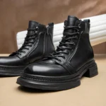 UNITYPUREMAX™ Genuine Leather Motorcycle Ankle Boots – Waterproof Motorbike Boots for Men & Women 6