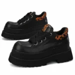 UNITYPUREMAX™ Men’s Height-Increasing Leather Derby Shoes – Genuine Leather Leopard Stitch Thick Sole Casual Style 2