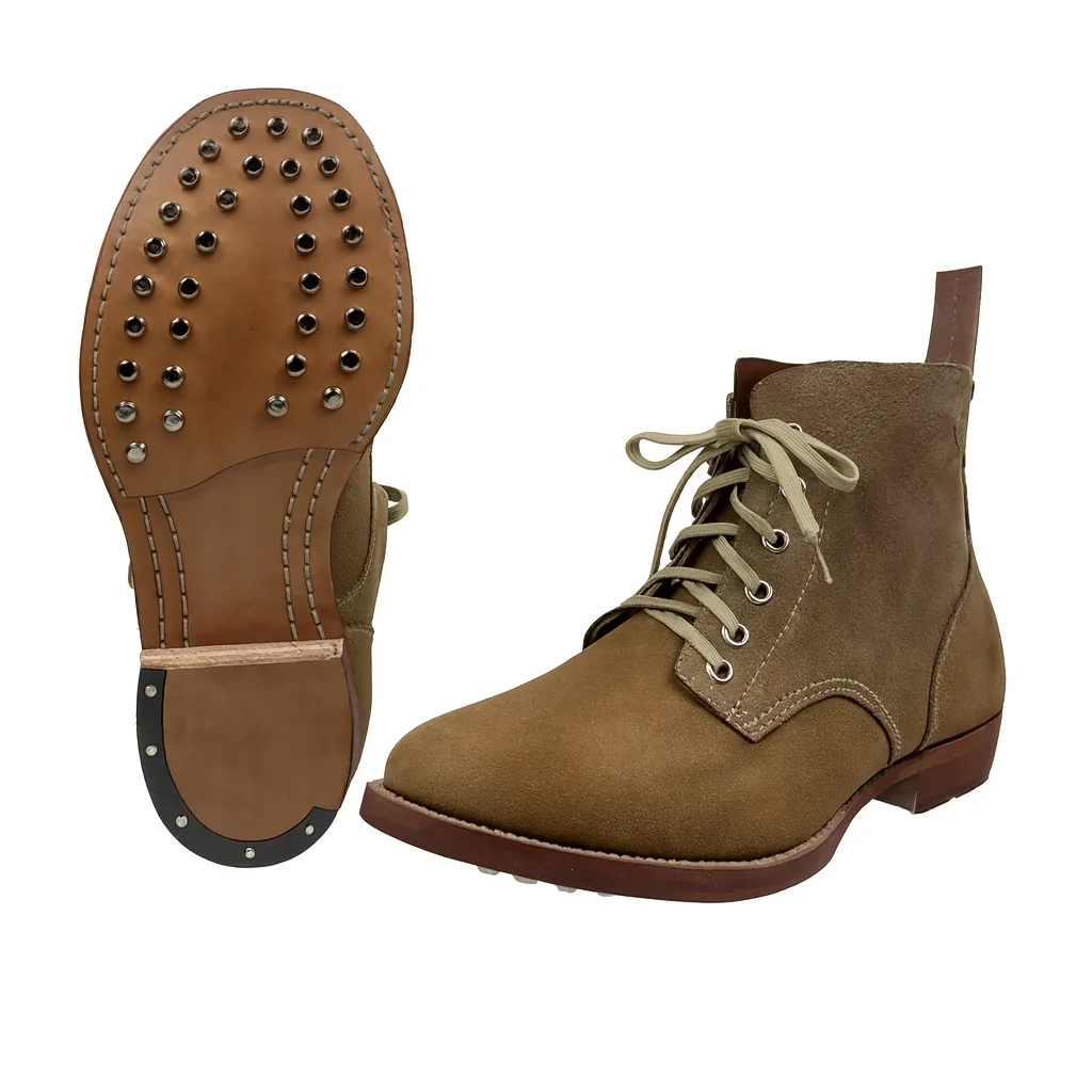 UNITYPUREMAX™ Men’s Pure Cowhide Nail Hoof Boots – Waterproof Moto & Work Boots