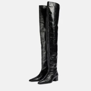 UNITYPUREMAX™ Women Over-the-Knee Skinny Boots | Pointed Toe Mid Heel Waterproof Boots 1