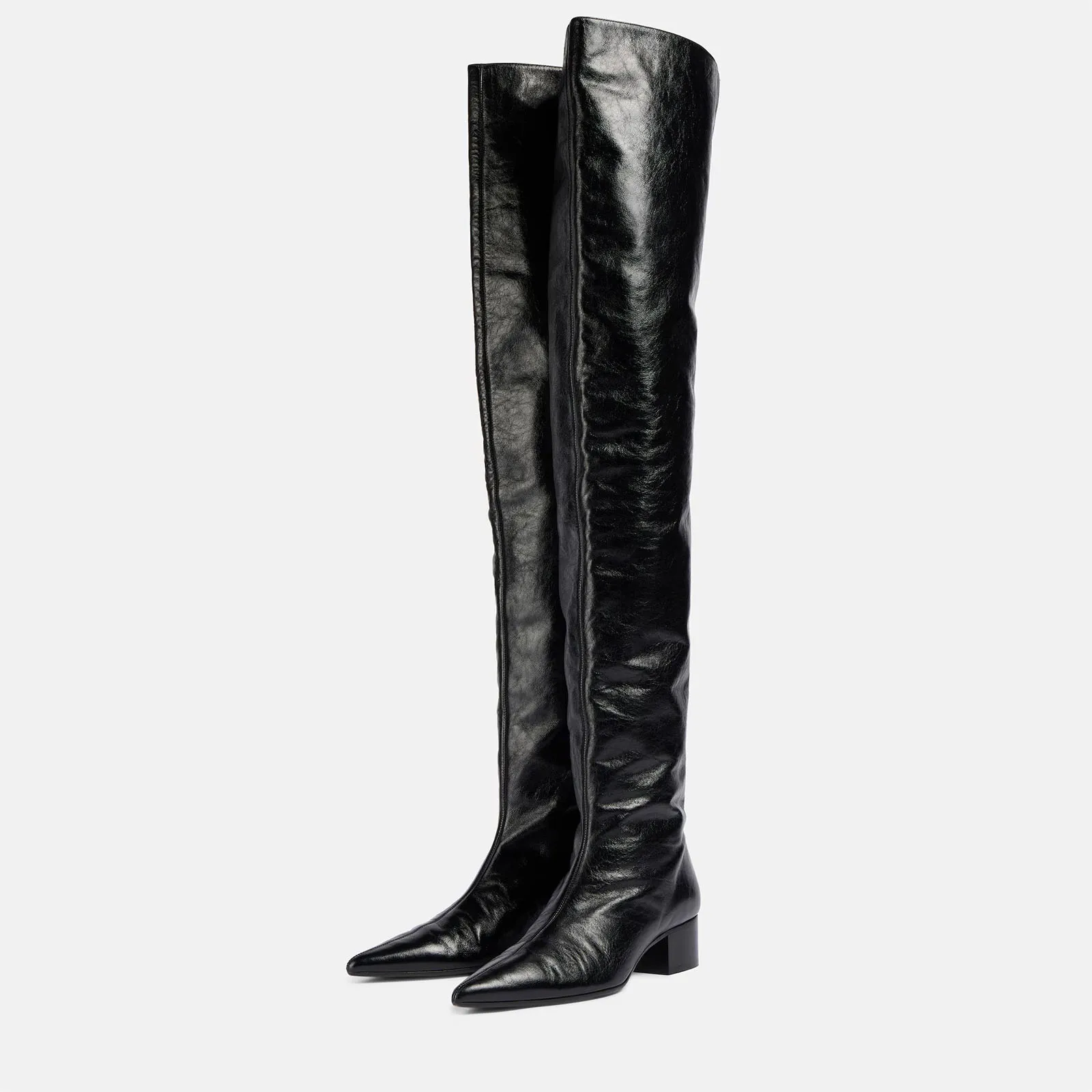 UNITYPUREMAX™ Women Over-the-Knee Skinny Boots | Pointed Toe Mid Heel Waterproof Boots 1
