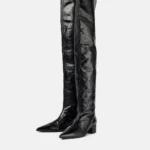 UNITYPUREMAX™ Women Over-the-Knee Skinny Boots | Pointed Toe Mid Heel Waterproof Boots 2