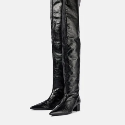 UNITYPUREMAX™ Women Over-the-Knee Skinny Boots | Pointed Toe Mid Heel Waterproof Boots 2