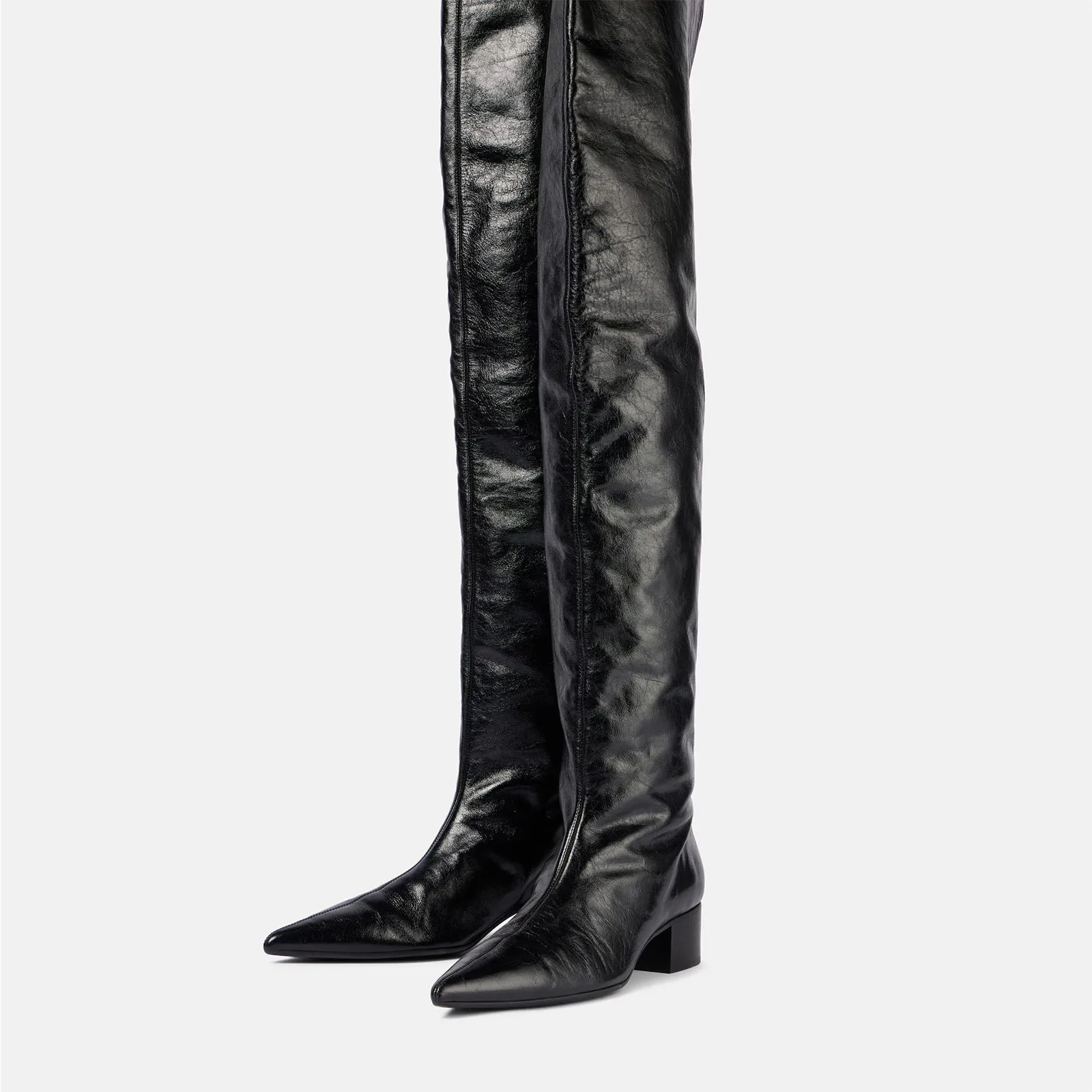 UNITYPUREMAX™ Women Over-the-Knee Skinny Boots | Pointed Toe Mid Heel Waterproof Boots 2