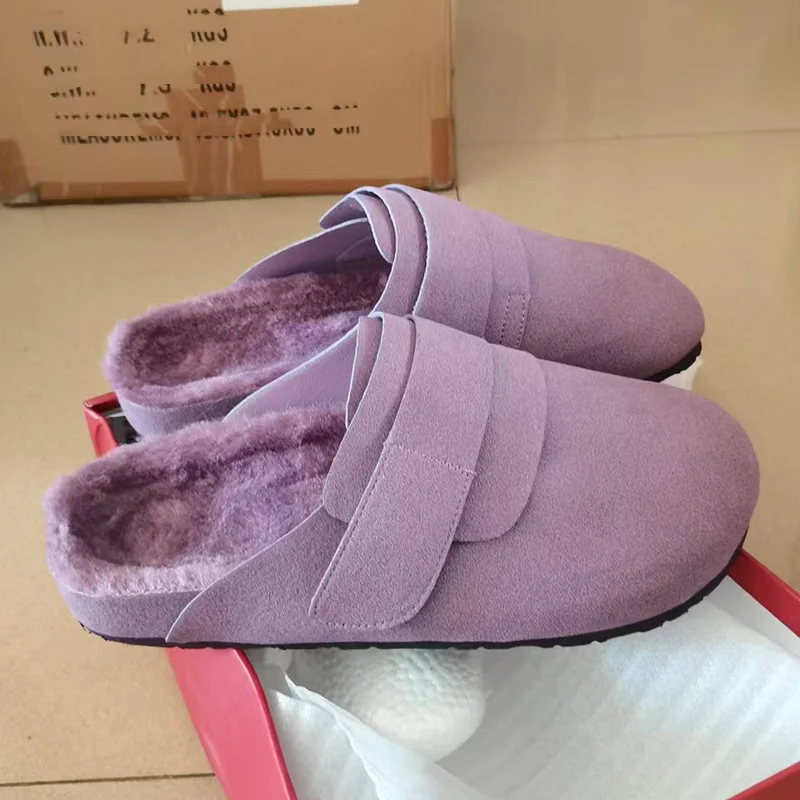 UNITYPUREMAX™ Women Winter Plush Mule Slippers | Faux Suede Outdoor Slippers 5